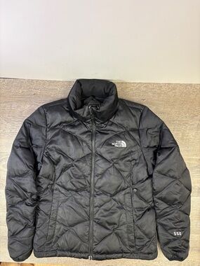 The North Face 550 Black Down Puffer Jacket Women’s Medium Full Zip